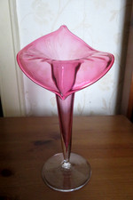 Vintage hand blown cranberry