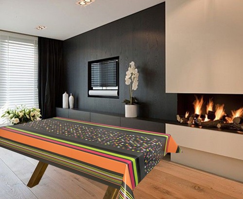Striped dotty pvc - striped,