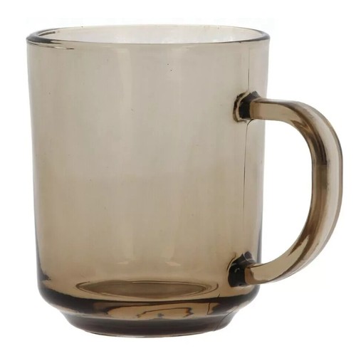 Glass mugs smoke mug brown - mug,