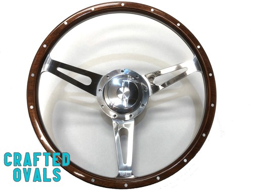 Wooden slot spoke steering - wooden,