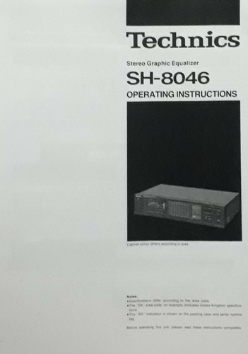Technics 8046 stereo - sh-8046,