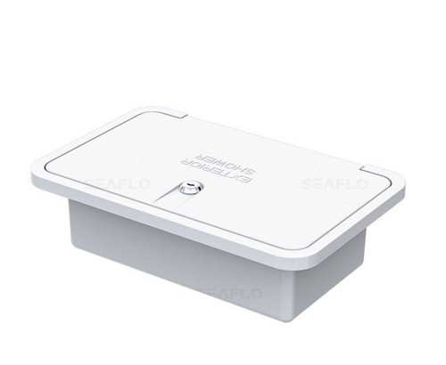 White external locking shower - locking,