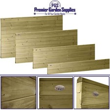 ULTIMATE Garden Fence Panel Horizontal Interlocked Tongue & Groove Smooth Timber