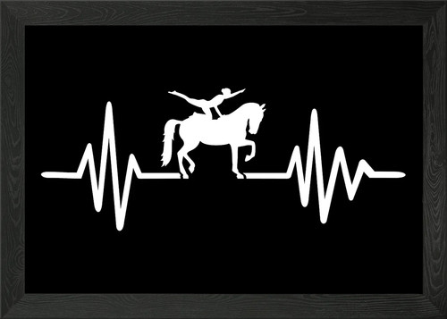 Horse vaulting framed wall art - framed,