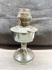 VINTAGE SUPER ALADDIN CHROME OIL LAMP BASE PERFORATED BURNER TABLE LIGHT