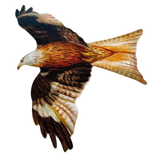 Red kite plaque - red,