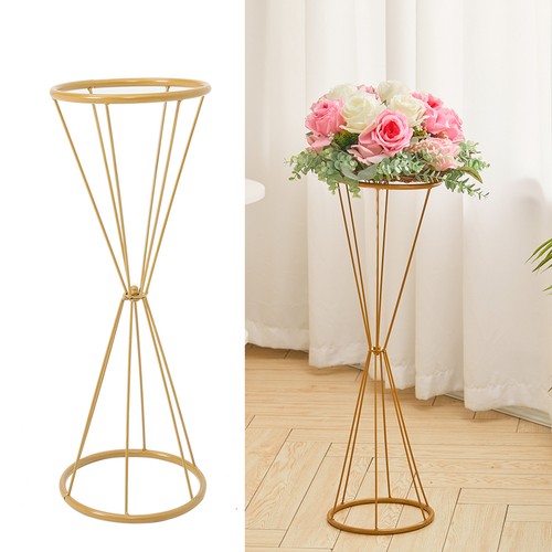Hourglass gold flower pot rack - hourglass,
