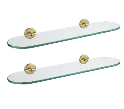 Glass shelves floating - glass,