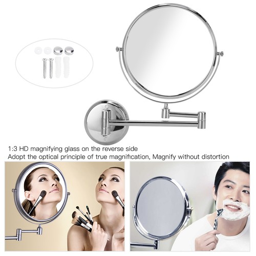 Wall mounted magnifying - mounted, 3x