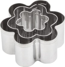 Mini 3 Pc Cutters Metal Cake Fondant Sugar Craft Jewellery Cookie Flowers