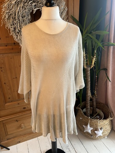 Grizas cream linen knitted - linen,