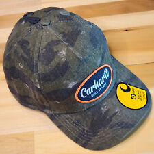 Carhartt CAMO Hat Cap Strap Back Green Patch Work Wear Outdoors Logo Mens NWT