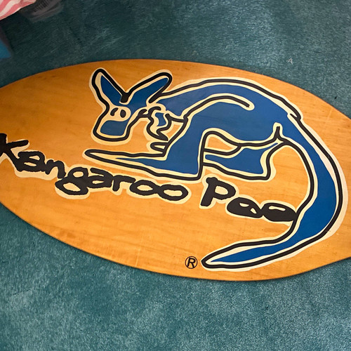 Kangaroo poo wooden - kangaroo,