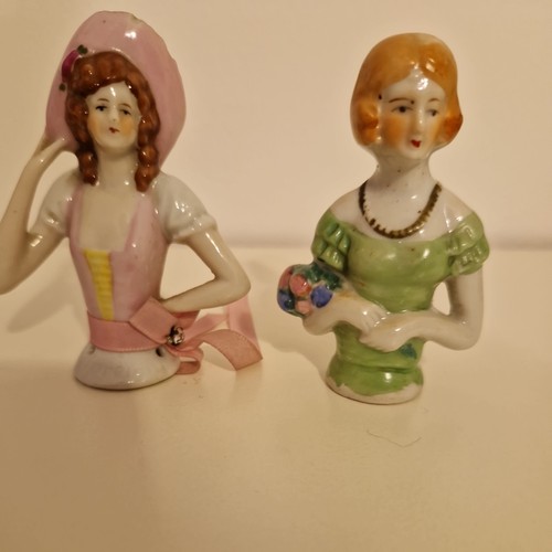 Pincushion half doll porcelain - half,