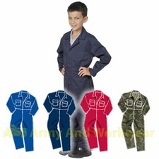 Childrens Kids Coverall Overalls Boilersuit Boys & Girls Childs Boiler Suit Work
