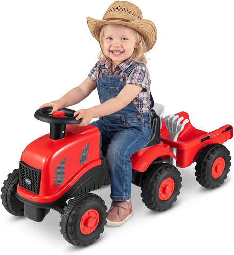 Kids ride tractor with - ride,