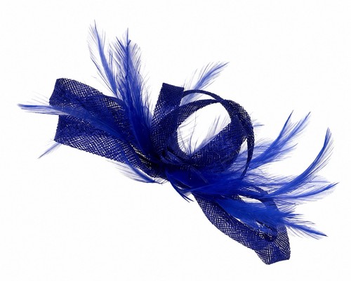 Royal blue fascinator - royal,