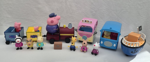 Peppa pig vehicle figure toy - pig,