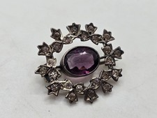 antique silver paste amethyst