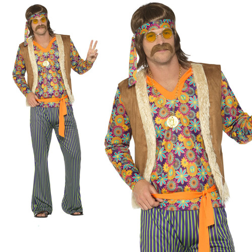 Hippie mens costume - costume, 1960s