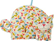 Ulster Weavers LEAF CAT Shaped Floral Tea Cosy - Post W/wide -7CAT0412