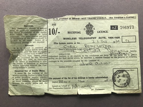 1934 wireless receiving - 1934,