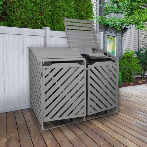 Wheelie bin store double - wheelie,