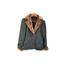 Y2K 00s Denim Afghan Jacket