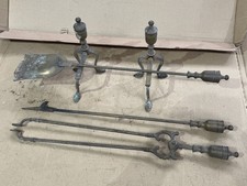 BRASS FIRE IRONS Antique