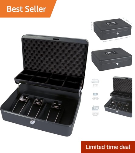 Black cash box - box, with