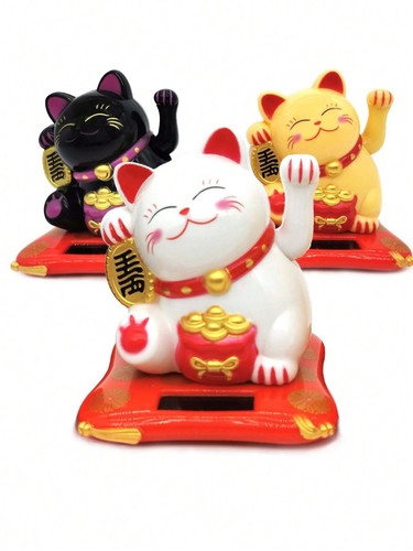 Solar powered chinese maneki - solar,