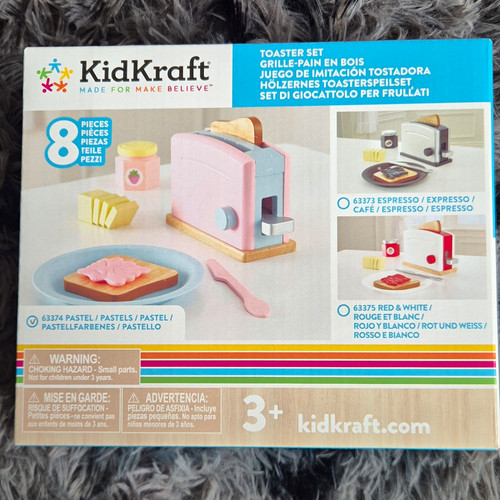 Kidkraft pastel wooden toaster - pastel,