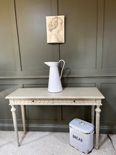 Vintage Enamel Jug White Very