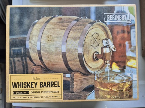Refinery wooden whiskey barrel - wooden,
