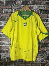 Vintage Nike Brazil 2004 home football shirt jersey size XL extra large