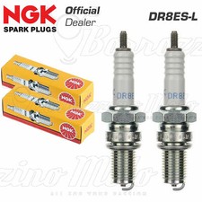 2 NGK DR8ES-L spark plugs for