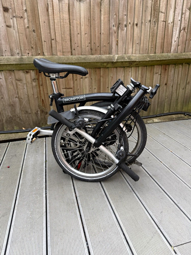Brompton folding bike black - folding,