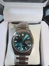 Seiko 5 Automatic 7009 Japan Made Men's Watch - Green Dial Vintage Classic
