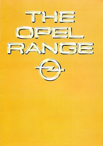 Opel cars brochure 1980