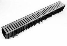 Clark Drain CD 425 1m Plastic Drainage Channel with Metal Grate