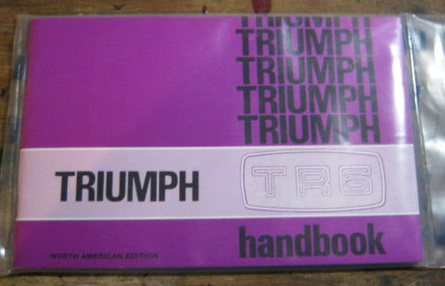 Triumph tr6 owners hanbook - tr6,
