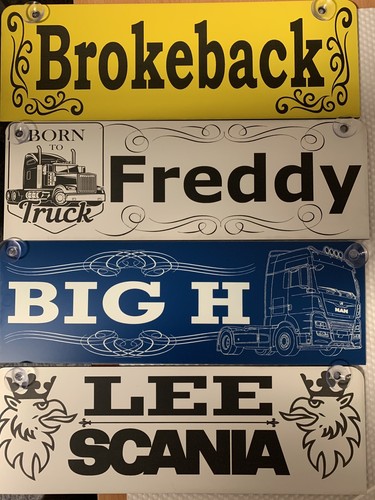 Engraved name plate show - engraved,