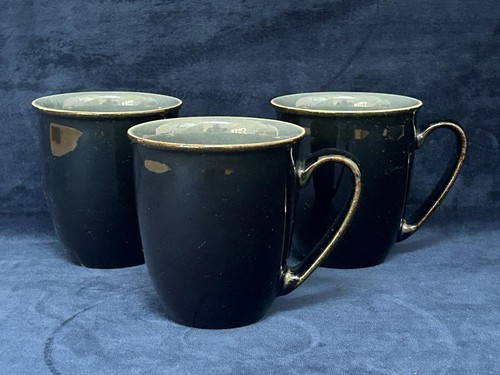 Denby black pepper mugs - pepper, x