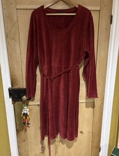 Gudrun Sjoden Red Velour Dress