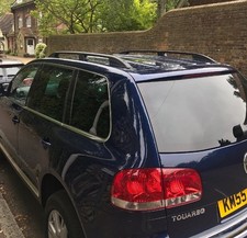 ROOF RAILS BARS BLACK ROOF RACK fits for VW TOUAREG 2003-2009