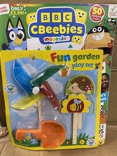 BBC Cbeebies magazine #621 2023 Bluey, Activities, and Fun Garden play set toy