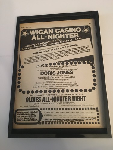 Wigan casino all nighter doris - wigan, nighter-doris