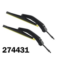 Black Headlight Wiper Kit for