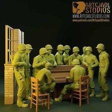 Music in World War 2 diorama