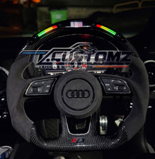 Audi Rs style Custom Carbon LED Steering Wheel A3 S3 RS3 RS4 RS5